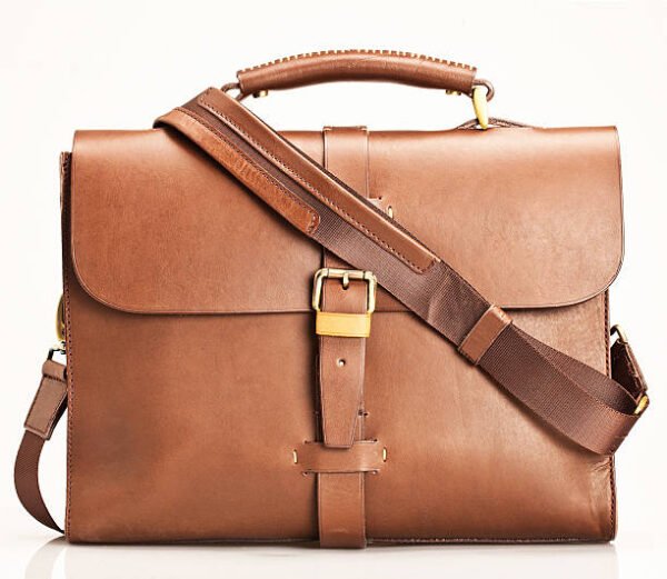 Brown leather bag Strides